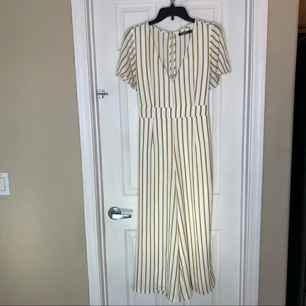 Crystal Sky Dark Gold Jumpsuit Size 13